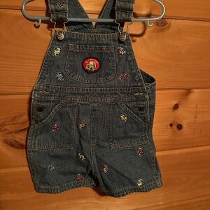 Denim Kids Overalls with Embroidered Accents. BT Kids 18 months